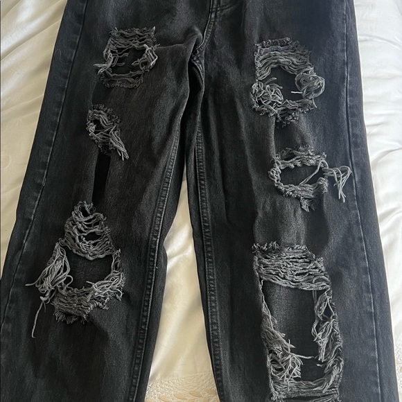 urban outfitters high rise black baggy jeans - Picture 3 of 3